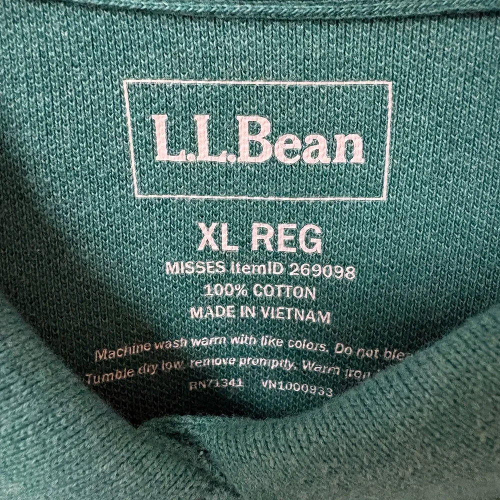L.L. Bean Womens Teal Polo Shirt Short Sleeve XL NWT - Picture 7 of 12